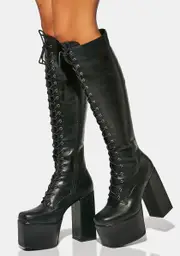 [Lamoda] Dazed Knee High Platform Boots