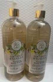 ERBARIO TOSCANO COCONUT&VANILLA NOURISHING BODY WASH(2BODY WASH)33.8FLOZ M,ITALY