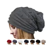 Women Winter Crochet Hat Wool Knit Beanie Warm Caps Beanies