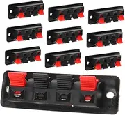 KAILIKETIY 10Pcs Speaker Terminal Wire Connector Durable Clamping Design for Quick Installation Compatible with LED Light Wires and Sound Cables Reliable and Long Lasting Connection