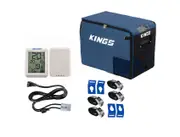 Kings 40 ESCAPE Fridge Cover Insulated+ Wireless Thermometer + 1.8m 12v Fridge Cable + Fridge Tie-Down Kit