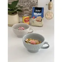 在飛比找ETMall東森購物網優惠-糖小姐 復古浮雕杯子家用大容量陶瓷燕麥杯法式酸奶杯牛奶早餐杯