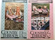 Lot of 2 COUNTRY THREADS Doll & Quilt Patterns NEW UNCUT