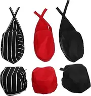 [FONDOTIN] 6pcs Adjustable Chef Hats Lightweight Cooking Caps Japanese Hats for Restaurant Staff and Food Service Professionals