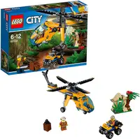 在飛比找樂天市場購物網優惠-LEGO 樂高 城市系列 叢林探險直升機 60158