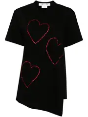 [COMME des GARCONS COMME des GARCONS] Cotton Jersey Rhinestone T-Shirt