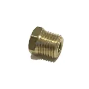 BRASS CORED HEX PLUG MALE 1/4 NPT THREADS PIPE FITTING AIR WATER BOAT QTY 25
