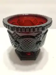 Avon 1876 Cape Cod Ruby Collection Red Glass Open Sugar Bowl Excellent Condition