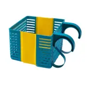 Poolside Storage Basket Collapsible Design Oxidation Resistant Plastic Material