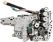 Areyourshop Fit for Jeep Compass Patriot CVT Valve Body with 2 Oil Pressure Sensors Solenoid Kit Step Motor and Valve Body Harness Direct Replacement