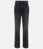 [Re/Done] Re/Done 70s high-rise straight jeans 32 black