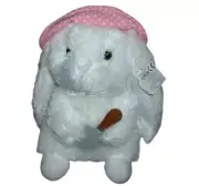 Aurora World Garden Bunny Rabbit Plush Stuffed Animal Toy Pink Hat Shovel NWT