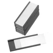 10 Pcs Magnetic Label Holder 2" x 0.7" with Paper Inserts C Channel