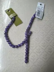 Quartz Purple Beads Loose 8mm Semi Precious Violet Beads String Fashion DIY