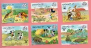 Grenada 1988 Walt Disney Grillo Topolino Paperino Pippo Minnie MNH**OG
