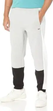 Lacoste Men's Regular FIT Color Blocked Joggers Argent Chine/Noir-Blanc 3XL NWT