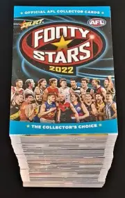 2022 SELECT FOOTY STARS AFL + AFLW COMPLETE COMMON BASE SET 223 CARDS