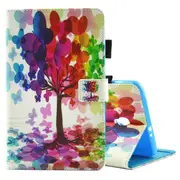 For Galaxy Tab A 8.0 / T380 & T385 Butterfly Pattern Horizontal Flip Leather Case with Holder & Card Slots