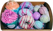 Little Brown Goose Bath bomb dessert pack. A combination of bath bombs including cupcake and doughnut bath bombs- these bath bombs are great gift sets for women. Bath bombs kids will love - 780 Gram