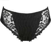 [PrimaDonna] 0561811 Women's Deauville Black Full Panty Highwaist Brief Large 42