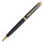 Waterman Hemisphere Ballpoint Pen Matte Black & Gold Trim New In Box S0920770
