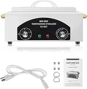 High Temperature Steriliser Box Storage Case Organiser-Disinfection Box Manicure Pedicure SPA Salon Equipment-Tattoo Autoclave Manicure Steriliser for Beauty Nail Metal Tools