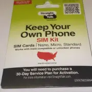 Straight Talk Christmas Nano Cdma Only SIM Card Compatible Activation Kit IPhone