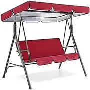 Garden Swing Canopy Replacement, Replacement Waterproof Snow Outdoor Swing Seat Cover Dustproof Protective Covers Set,Canopy Porch Top Cover Seat All Weather Protecti