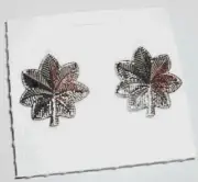 Lt. Colonel Rank Insignia 1 pr full size metal mint surplus Silver Color Satin