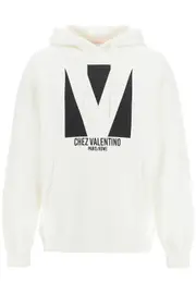 [VALENTINO GARAVANI] VALENTINO GARAVANI chez valentino oversized hoodie L White