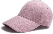 [Yizhichu19900502] Unisex Warm Wool Blend Baseball Cap Plain Winter Woolen Tweed Peaked Hat