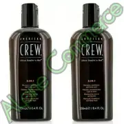 *2-Pack* American Crew 3-IN-1 Shampoo Conditioner & Body Wash 8.4 Oz