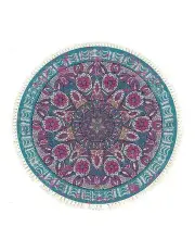 [SOGA] Mandala Area Rug Anti-slip Doormat 120cm in Multi