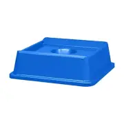 Rubbermaid Square Blue Recycling Bin Bottle & Can Lid for 35/50 Gallon