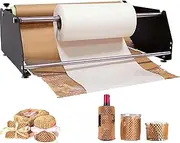 Honeycomb Packing Paper Roll Dispenser, Kraft Wrapping Paper Holder for Books/Crafts/Shock Protection/Package
