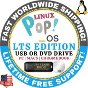 POP!_OS Linux OS | LTS, LTS (NVIDIA) | DVD / USB Flash Drive PopOS | FAST SHIP