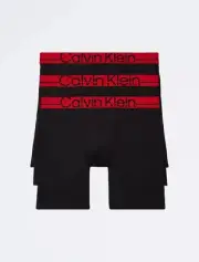 Calvin Klein Pro Fit 3-Pack Long Leg Boxer Brief, Multi, Medium