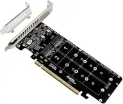 Double-Sided 4-Disk NVME Card PCIeX16 to M.2 M-Key NVMEx4SSD 2U Server Array Expansion Adapter Split Card, 500313330