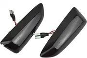 Turn Signal Lights for Opel for Zafira for Tourer for Astra J K Buick Regal Car Accessorie 1Pair Dynamic Flowing Blinker Lamp LED Side Marker Turn Signal Light Turn Signal Lights(Dynamic Smoked)
