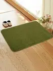 Green Color Soft Anti slip Kitchen/Door Mat With Latex Rubber Backing (45X65 CM)