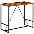 Solid Reclaimed Wood Bar Table High Counter Holder 120x60/70x70 cm vidaXL