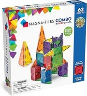 MAGNA-TILES - Combo + microMAGS - 62 Piece Set
