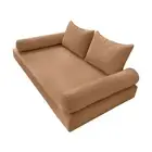 |COVER ONLY| Style4 Queen Piped Trim Daybed Mattress Bolster Pillow Covers AD104