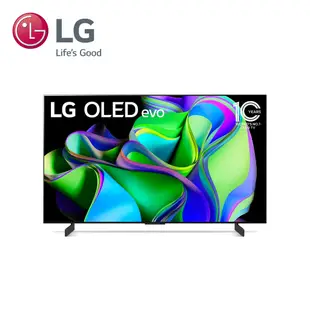 LG樂金 OLED42C3PSA OLED evo 4K AI物聯網電視 送HDMI線、4開3插USB防雷擊抗搖擺延長線