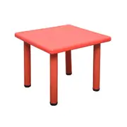 60x60cm Kid's Adjustable Square Table Desk Red