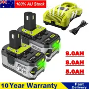 18V 9Ah 7Ah Lithium Battery & Charge For RYOBI P108 ONE PLUS P104 P107