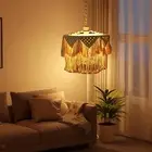 Macrame Lamp Shade Pendant Light Shade Bohemian Nordic Hanging Lampshade for