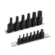 15PC KIT TAMPER PROOF TORX STAR BIT SOCKET TOOL SET