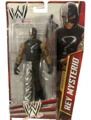 WWE 2012 Rey Mysterio Action Figure Superstar #25 Black Silver Wrestling On Card