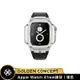 【Golden Concept】Apple Watch 41mm錶殼 銀錶框 黑皮革錶帶 WC-ROL41-SL